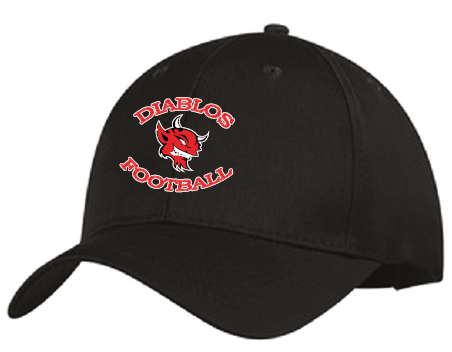 Black Diablos HALF HEIGHT adjustable cap - ADULT